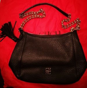 Carolina Herrera CH Shoulder black bag